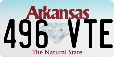 AR license plate 496VTE