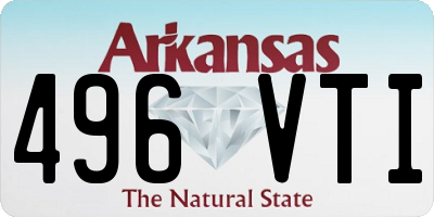 AR license plate 496VTI