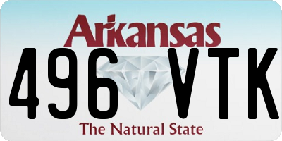 AR license plate 496VTK
