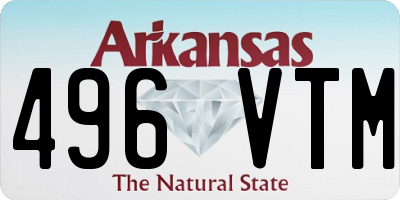 AR license plate 496VTM
