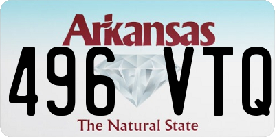 AR license plate 496VTQ