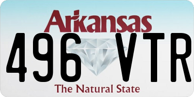AR license plate 496VTR