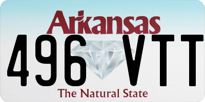 AR license plate 496VTT
