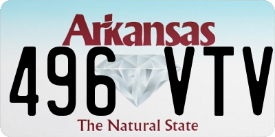 AR license plate 496VTV
