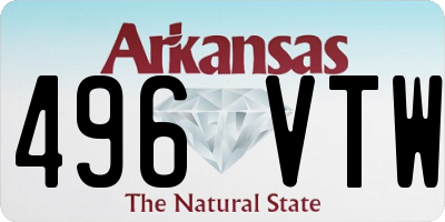 AR license plate 496VTW