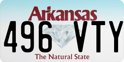 AR license plate 496VTY