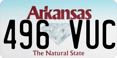 AR license plate 496VUC