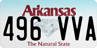 AR license plate 496VVA