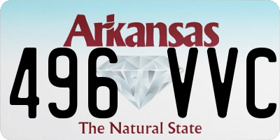AR license plate 496VVC