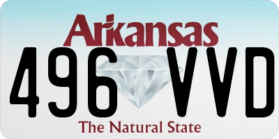 AR license plate 496VVD