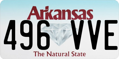 AR license plate 496VVE