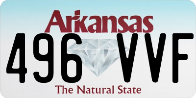 AR license plate 496VVF