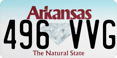 AR license plate 496VVG