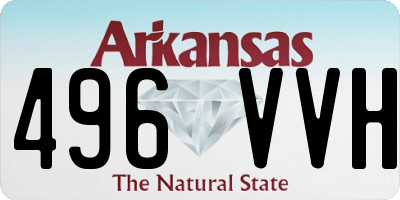 AR license plate 496VVH