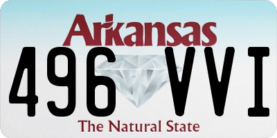 AR license plate 496VVI