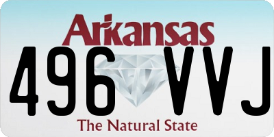 AR license plate 496VVJ