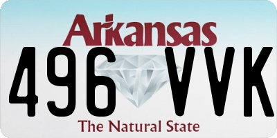 AR license plate 496VVK