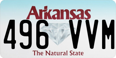 AR license plate 496VVM