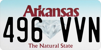 AR license plate 496VVN