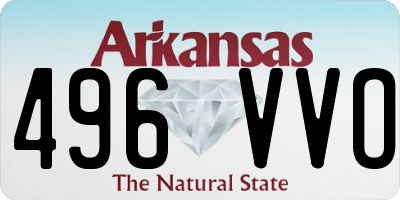 AR license plate 496VVO