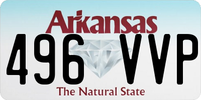 AR license plate 496VVP