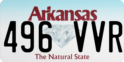 AR license plate 496VVR
