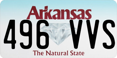 AR license plate 496VVS