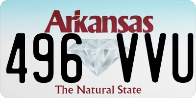 AR license plate 496VVU