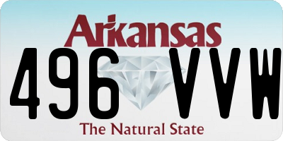 AR license plate 496VVW