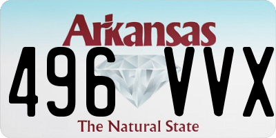 AR license plate 496VVX