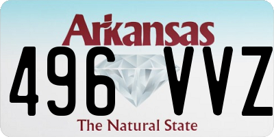 AR license plate 496VVZ