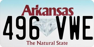 AR license plate 496VWE