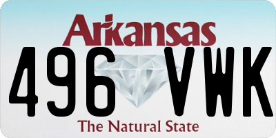 AR license plate 496VWK