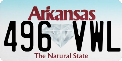 AR license plate 496VWL