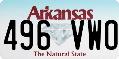 AR license plate 496VWO