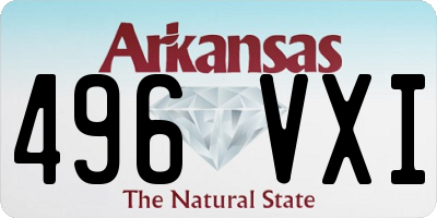 AR license plate 496VXI