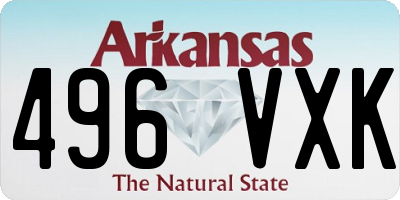 AR license plate 496VXK