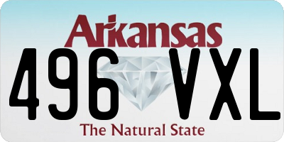 AR license plate 496VXL