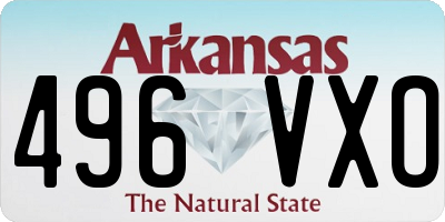 AR license plate 496VXO