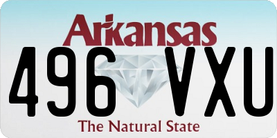 AR license plate 496VXU