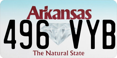 AR license plate 496VYB