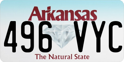 AR license plate 496VYC