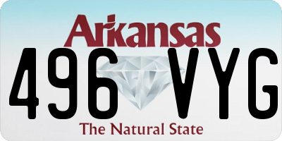 AR license plate 496VYG