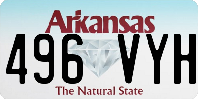 AR license plate 496VYH