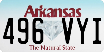 AR license plate 496VYI