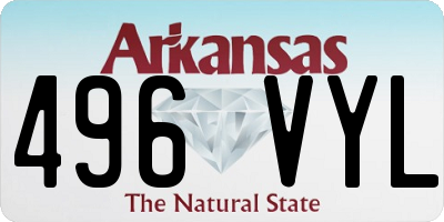 AR license plate 496VYL
