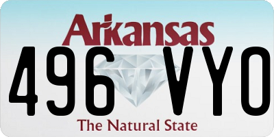 AR license plate 496VYO