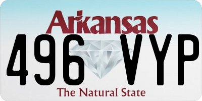AR license plate 496VYP