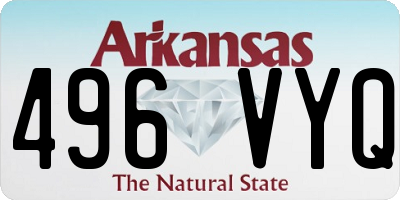 AR license plate 496VYQ