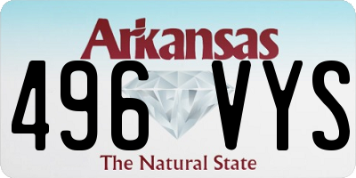 AR license plate 496VYS